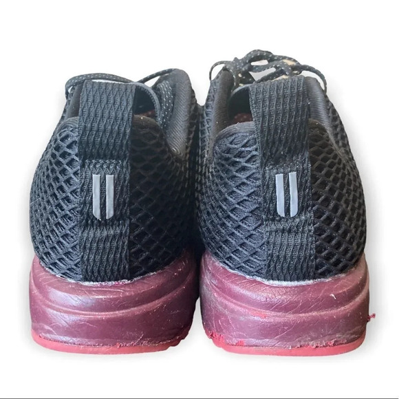 NOBULL Black Gradient Mesh Runner Sneakers Red Ombre Sole Mens 10 - Picture 9 of 12